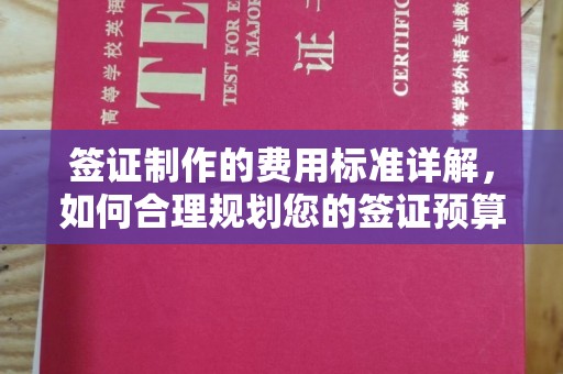 戚墅堰签证制作的费用标准详解，如何合理规划您的签证预算